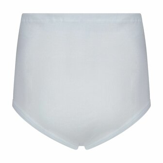 Beeren 2-Pack StarTex heren taille slips met gulp 2x2 rib Wit