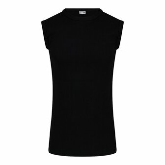 Heren mouwloos shirt met ronde hals M3000 Zwart 
