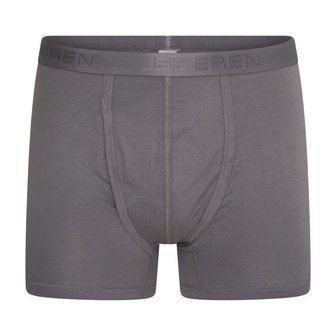 2-Pack Heren boxershorts met gulp (Comfort Feeling) Dylan Staalgrijs