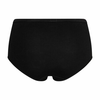 Beeren Comfort Feeling Dames Maxi Slip Marie Zwart 2-Pack (Elastisch Katoen)