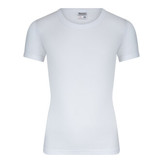 Jongens T-shirt met ronde hals M3000 Wit