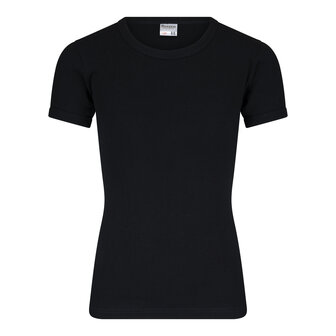 Jongens T-shirt met ronde hals M3000 Zwart