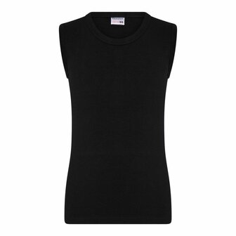 Jongens mouwloos shirt Comfort Feeling Zwart