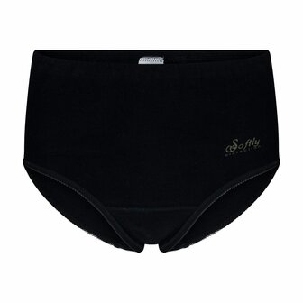 Beeren Briljant Dames Maxi Slip Julia Zwart 2-pack (elastische katoen) 