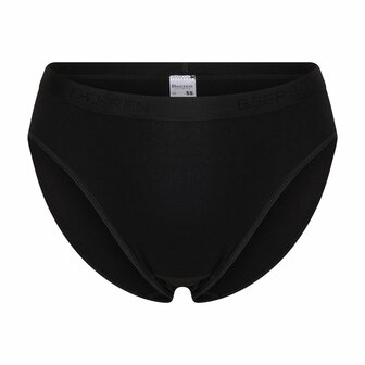 Beeren Young Dames Midi Slip Evie Wit Zwart (Microvezel) 5+1 Gratis multipack