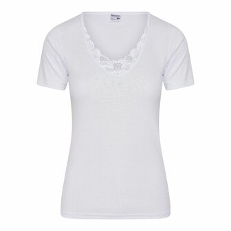 Dames onderblouse met K.M. M3000 Beatrix Wit voor