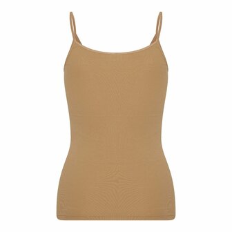 Dames spaghetti hemd Beeren Young Huid achter