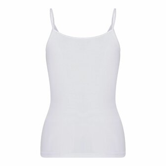 Dames spaghetti hemd Beeren Young Wit achter