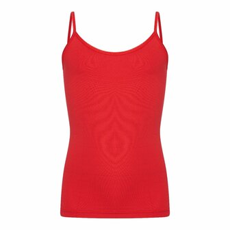 Meisjes spaghetti hemd Elegance Rood 