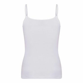 Meisjes spaghetti hemd Beeren Young Natasja Wit