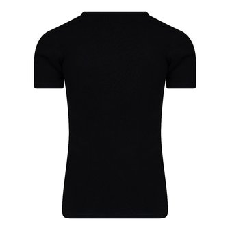 Heren T-shirt met Diepe V-hals M3000 Zwart