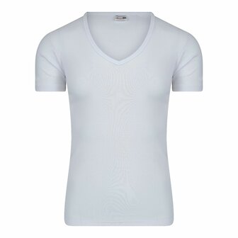 Beeren Heren T-shirt met Diepe V-hals M3000 Wit (Katoen) 11-518-000