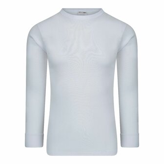 Heren T-shirt met lange mouw M3000 Wit