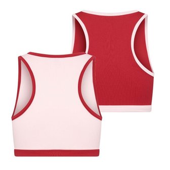 2-Pack Mix&amp;Match Meisjes hesjes L.Roze/D.Rood