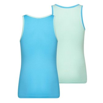 2-Pack Mix&amp;Match Meisjes hemd Mint/Turqouise