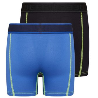 2-Pack Mix&amp;Match Jongens boxershorts uni Blauw/Zwart