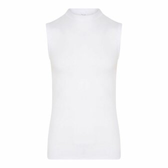 Beeren Heren mouwloos shirt Comfort Feeling Wit (Elastisch Katoen)