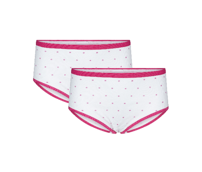 2-Pack Meisjes slips M3000 Stipje Roze