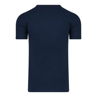 Extra lang heren T-shirt met Diepe V-hals M3000 Marine