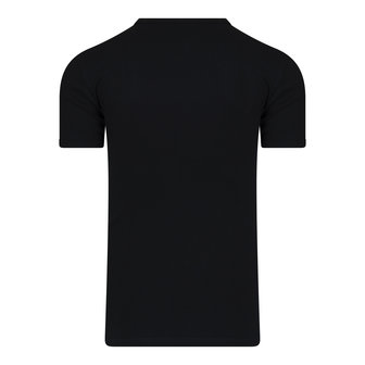 Extra lang heren T-shirt met Diepe V-hals M3000 Zwart