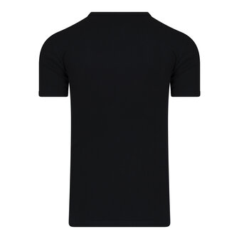 Extra lang heren T-shirt met Diepe V-hals M3000 Zwart