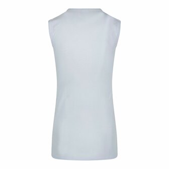 Beeren extra lang heren mouwloos shirt M3000 ronde hals Wit (Katoen) 11-698-000