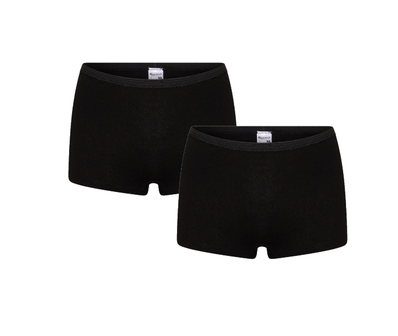 Reis pond uitzending 2-Pack Dames boxershorts Comfort Feeling Zwart - Beeren Ondergoed