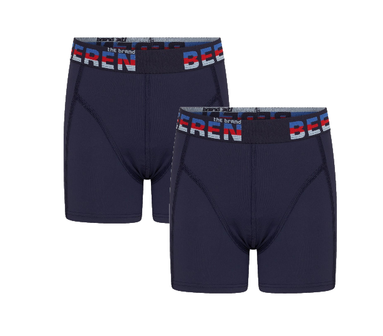 2-Pack Jongens boxershorts Elegance Marine