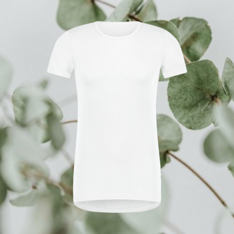 Beeren Green Comfort Heren T-shirt O-hals Ties Wit