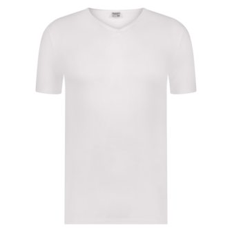 Beeren Green Comfort Heren T-shirt V hals Vince wit 