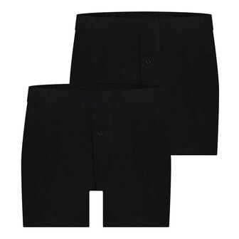 Beeren 2-Pack Louis Heren Wijde Boxershort Zwart 14-403-007