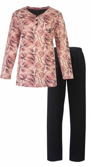 Medaillon tricot dames pyjama Blush Pink Medaillon tricot dames pyjama: 100% katoen 