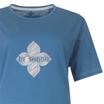  Irresistible dames shortama Ocean Blue.