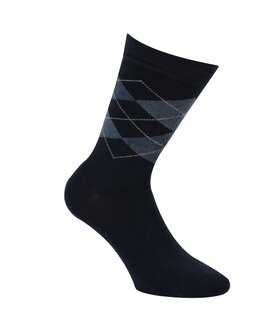 Boru Bamboe sokken met ruit dessin