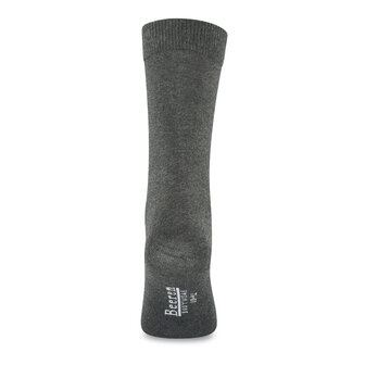 Beeren 3-pack unisex basic sokken antraciet