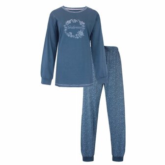 Tenderness Damespyjama &ndash; Petrol Blauw