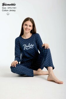 Gionettic Damespyjama &ndash; Jade Navy