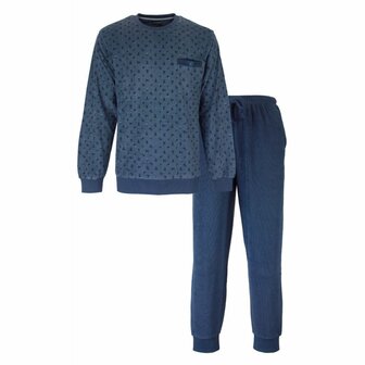 Paul Hopkins Badstof Heren Pyjama &ndash; Blue 