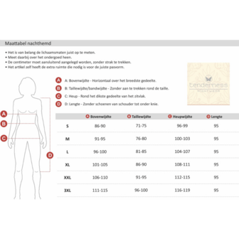 Tenderness Badstof Damesnachthemd &ndash; Petrol Groen