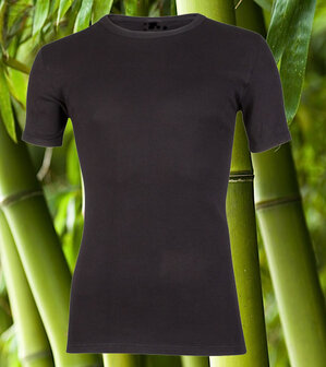 Beeren bamboe heren T-shirt K.M. Zwart 007