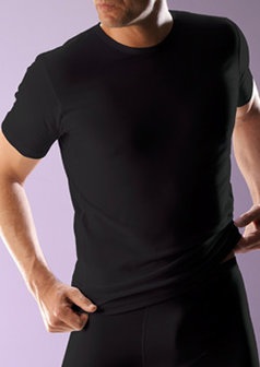 RJ bodywear Heren T-shirt zwart