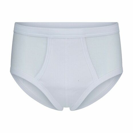 Beeren M3000 Heren slips met gulp James Wit 2-pack (100% Katoen)