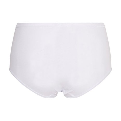2-Pack Dames  Midi Slip  Comfort Feeling Wit (Elastisch Katoen) 01-404-000