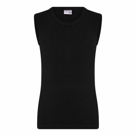 Jongens mouwloos shirt Comfort Feeling Zwart