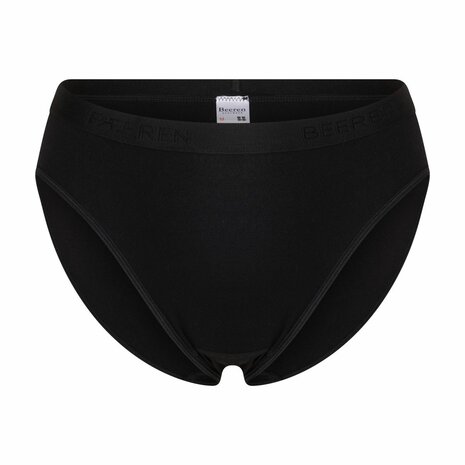 Beeren Young Dames Midi Slip Evie Wit Zwart (Microvezel) 5+1 Gratis multipack