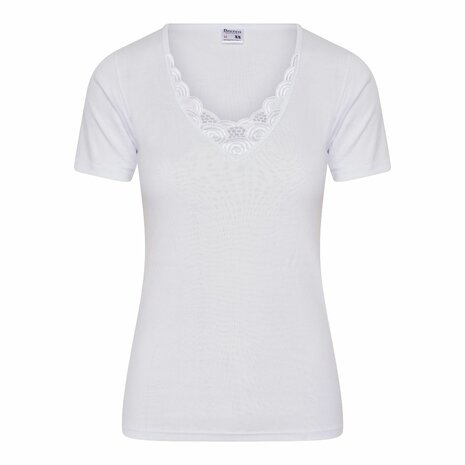 Dames onderblouse met K.M. M3000 Beatrix Wit voor