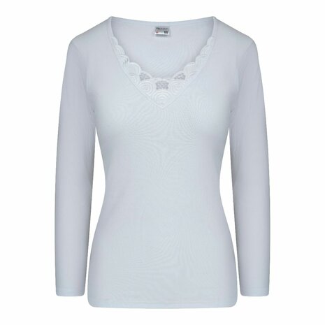 Dames onderblouse met L.M. M3000 Beatrix Wit voor