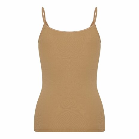 Dames spaghetti hemd Beeren Young Huid achter