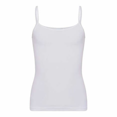 Meisjes spaghetti hemd Beeren Young Natasja Wit