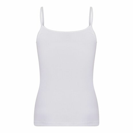 Meisjes spaghetti hemd Beeren Young Natasja Wit